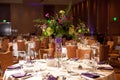 Tables at wedding reception Royalty Free Stock Photo