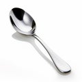 Modern Silver Tablespoon Spoon Isolated On White Background Royalty Free Stock Photo