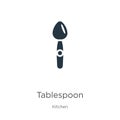 Tablespoon icon vector. Trendy flat tablespoon icon from kitchen collection isolated on white background. Vector illustration can