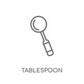 tablespoon linear icon. Modern outline tablespoon logo concept o