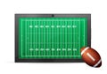 Tablet american foodball Royalty Free Stock Photo