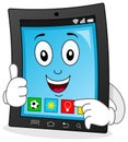 Tablet Character Showing a New App