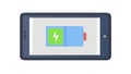 Tablet Charging Battery Icon, vector design Generative AI Royalty Free Stock Photo