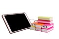 Tablet charging with Power bank Battery Royalty Free Stock Photo