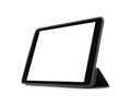 Tablet computer with blank screen isolated. Modern gadget