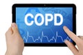 Tablet computer with diagnoses COPD