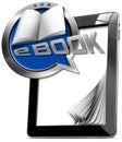 Tablet Computer with eBook Icon Royalty Free Stock Photo
