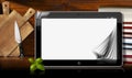 Tablet Computer in the Kitchen Royalty Free Stock Photo