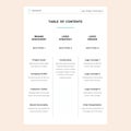 Tablet of contents vector document Royalty Free Stock Photo