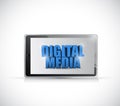 Tablet digital media illustration design