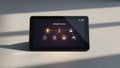 Smart Home Control Tablet Automation, Security, IoT Royalty Free Stock Photo