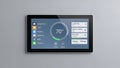 Smart Home Control Panel on Tablet Royalty Free Stock Photo