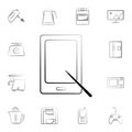 tablet for drawing icon. Detailed set of home appliances. Premium graphic design. One of the collection icons for websites, web de Royalty Free Stock Photo