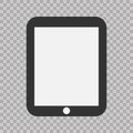 Tablet flat icon.Vector illustration. EPS10. Modern simple flat device sign. Royalty Free Stock Photo