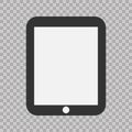 Tablet flat icon.Vector illustration. EPS10. Modern simple flat device sign.