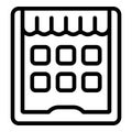 Tablet game icon outline vector. Console device