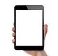 Tablet in hand Royalty Free Stock Photo