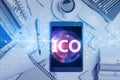 Tablet with ICO hologram