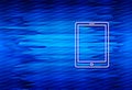 Tablet icon aqua wave abstract blue background illustration Royalty Free Stock Photo