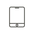 Tablet icon vector. Line smart device symbol.