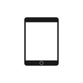 Tablet icon on white background. Vector illustration, flat design Royalty Free Stock Photo