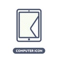 Tablet PC icon in linestyle Royalty Free Stock Photo