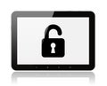 Tablet PC with lock Royalty Free Stock Photo