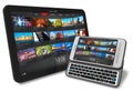 Tablet PC and side slider touchscreen smartphone