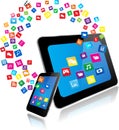 Tablet PC and Smart Phone with apps