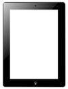 Tablet similar ipad and idea button Royalty Free Stock Photo