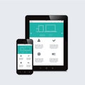 Tablet and smartphone responsive webdesign