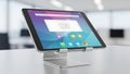Tablet on Stand in Modern Office Royalty Free Stock Photo