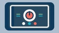 Tablet with stats screen, data analytics, mobile dashboard, business statistics, app interface vector design Generative AI