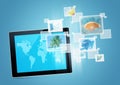 Tablet tecnology image Royalty Free Stock Photo
