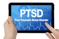 Tablet with touchcreen and PTSD post traumatic stress disorder