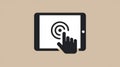 Tablet Touchscreen Interaction Finger Tap, Digital Interface, Screen Technology