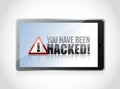 Tablet - You Have Been Hacked Sign