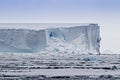 Tabletop iceberg floats in Weddel Sea