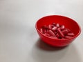 Tablets in bowl Royalty Free Stock Photo
