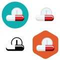 Tablets and pills icon Royalty Free Stock Photo