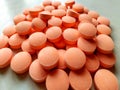 Tablets. Witamins.  Capsule tablets.Vitamins in pills Royalty Free Stock Photo