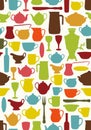 Tableware seamless Royalty Free Stock Photo