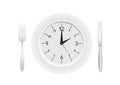 Tablewares indicate time to dinner Royalty Free Stock Photo