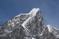 Taboche mountain peak view from Dingboche village, Everest region