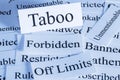 Taboo Concept Royalty Free Stock Photo