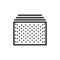 Tabs Vector Icon, isolated on white Background.