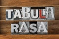 Tabula rasa-blank state Royalty Free Stock Photo