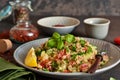 Tabule - a traditional oriental salad with vegetables