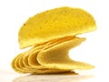 Tacco Shells - Fast Food on white Background Royalty Free Stock Photo