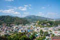 Tachileik in Myanmar aerial view from Wat Phra That Doi Wao Royalty Free Stock Photo